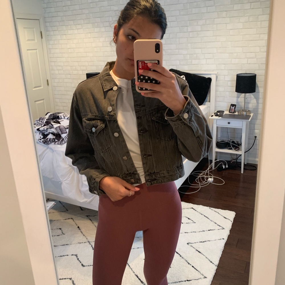 princess polly cropped denim jacket
